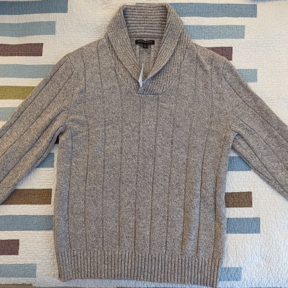 Banana Republic shawl neck pullover sweater